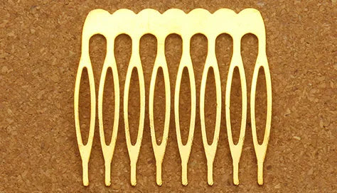 Rhodium & Bronze Gold Bridal Hairpins - 10pcs Wedding Hair Combs for Stunning Styles