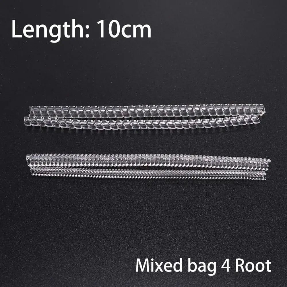 Transparent Spiral Ring Size Adjuster - 4pcs Set, User-Friendly Jewelry Resizing Tool