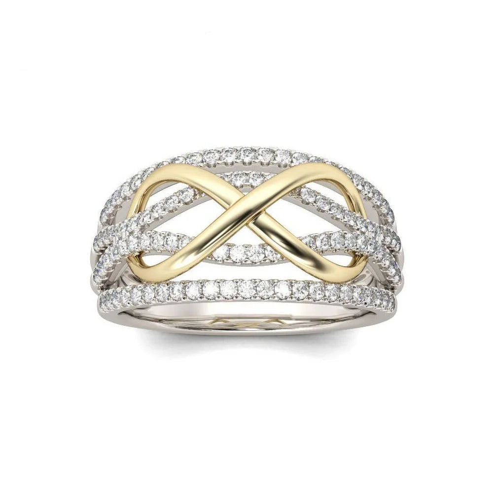 Infinity Love Ring - 925 Sterling Silver Bowknot Eternity Jewelry for Women - Top-Rated Customer Favorite