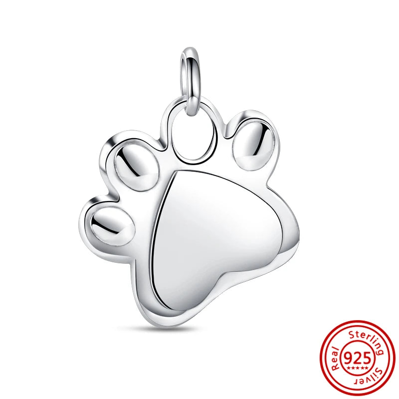925 Silver Animal Charms: Adorable Cat, Dog, Elephant, Unicorn & Bird Pendants for DIY Bracelets