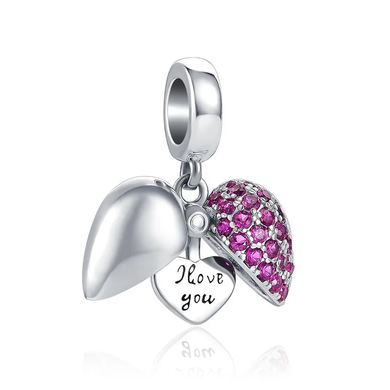 NEW 925 Sterling Silver Love Arrow Double Ring Charm for Original Bracelets - Top-Rated Wedding Anniversary Jewelry