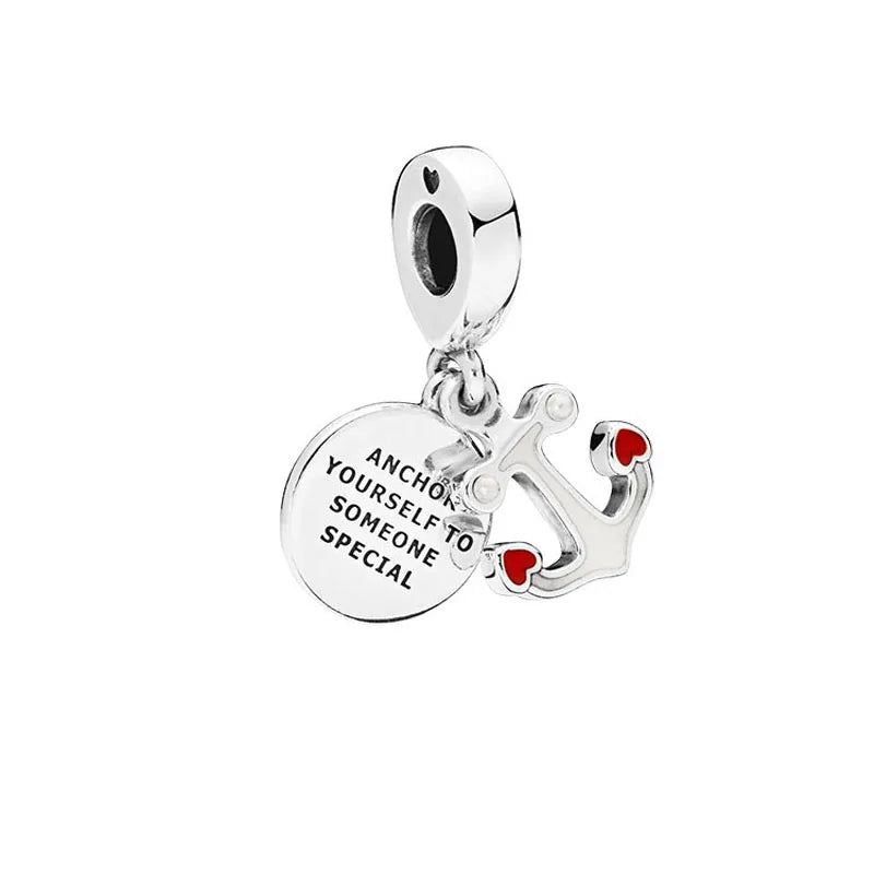 Yinyang Flower Clover Pendant - 925 Silver Amulet for Bracelets - Top-Rated DIY Jewelry Gift