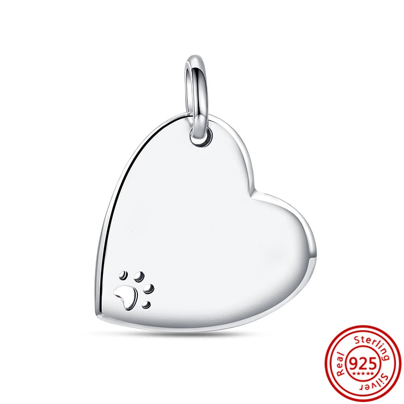 925 Silver Animal Charms: Adorable Cat, Dog, Elephant, Unicorn & Bird Pendants for DIY Bracelets