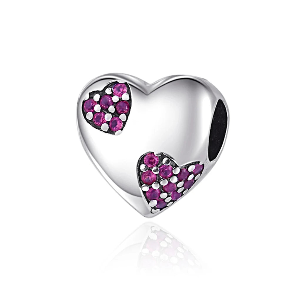 NEW 925 Sterling Silver Love Arrow Double Ring Charm for Original Bracelets - Top-Rated Wedding Anniversary Jewelry