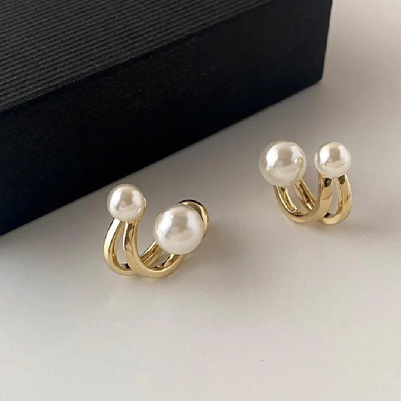 Modische Klassische Perlohrringe für Frauen, elegant für Seniorinnen und Mädchen. Retro Stil Ohrringe, Geschenkidee für Freundinnen, passend als Bankett-Souvenir