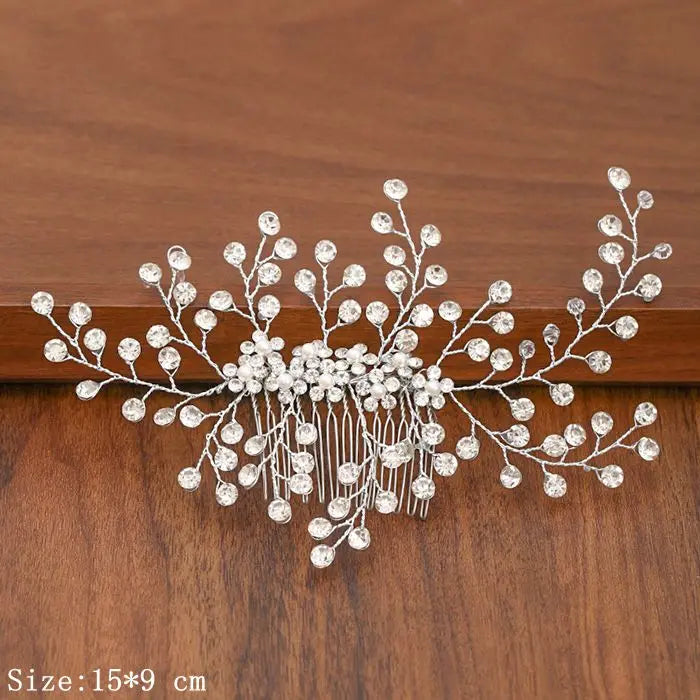 Silver Pearl Rhinestone Bridal Hair Combs - Top-Rated Wedding Hair Accessories for Women