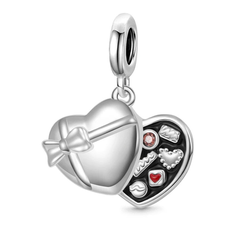 NEW 925 Sterling Silver Love Arrow Double Ring Charm for Original Bracelets - Top-Rated Wedding Anniversary Jewelry