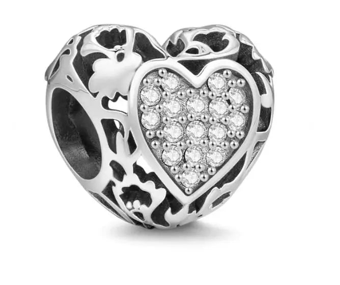 NEW 925 Sterling Silver Love Arrow Double Ring Charm for Original Bracelets - Top-Rated Wedding Anniversary Jewelry