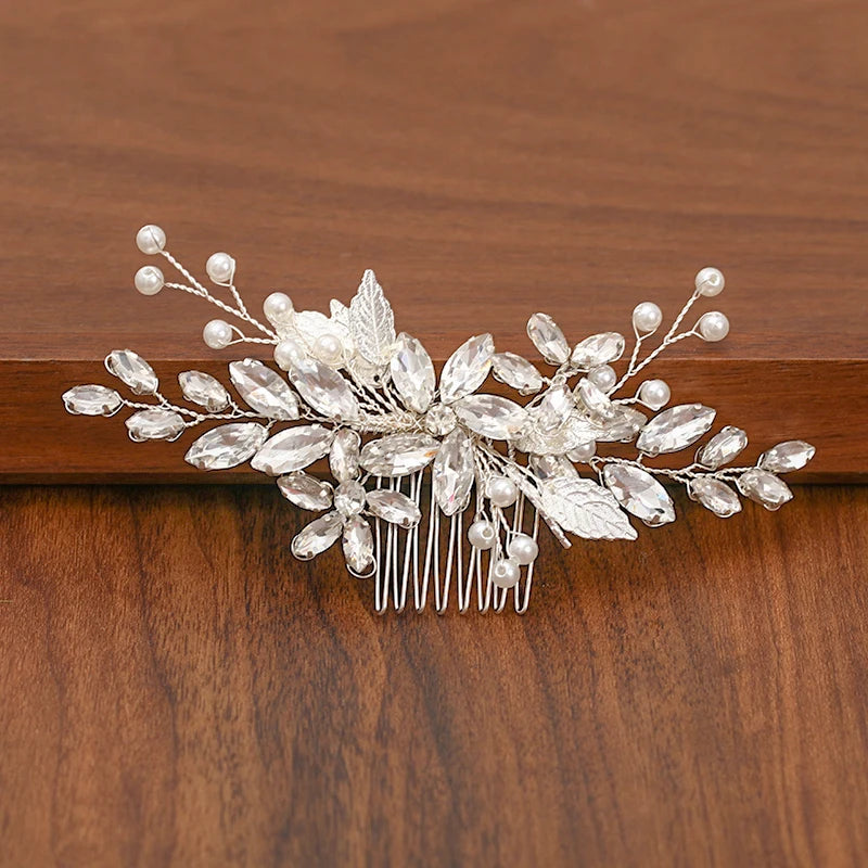 Silver Pearl Rhinestone Bridal Hair Combs - Top-Rated Wedding Hair Accessories for Women