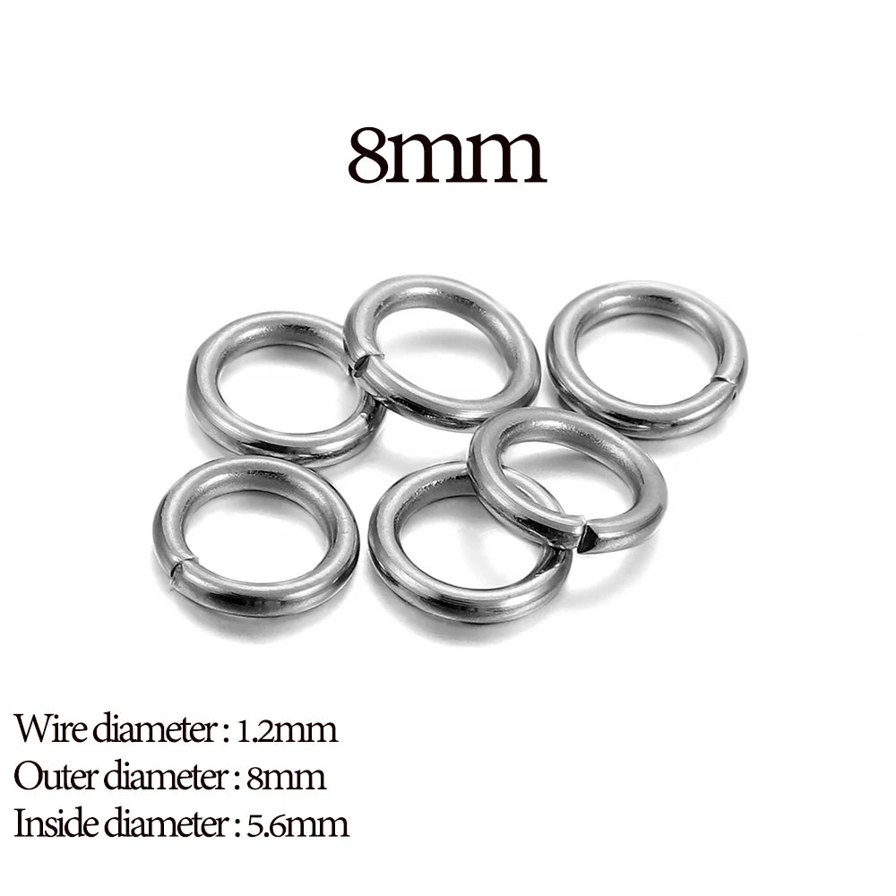 Stainless Steel Jump Rings - 30-200Pcs Open Loops for DIY Jewelry Making