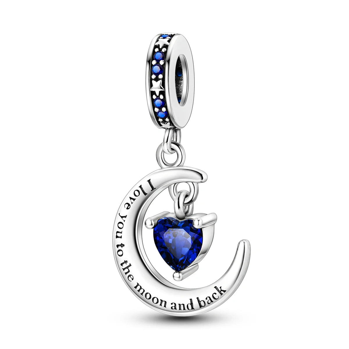 Charming Silver-Plated Chameleon Avocado Moon Eye Charm for Dangle Bracelets