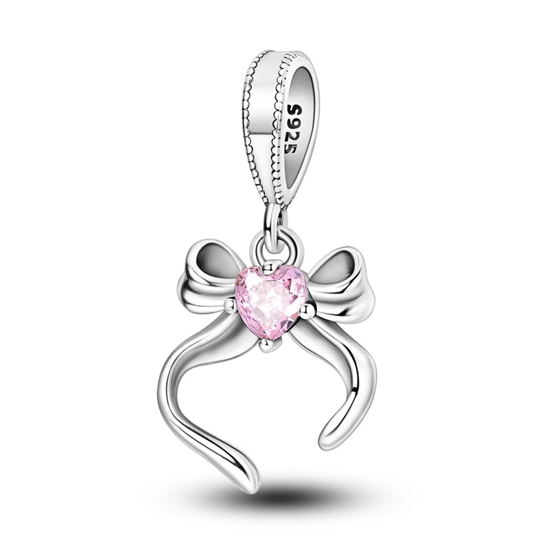 Romantic Pink 925 Silver Charm Bead - Top-Rated DIY Jewelry for 3mm Bracelets
