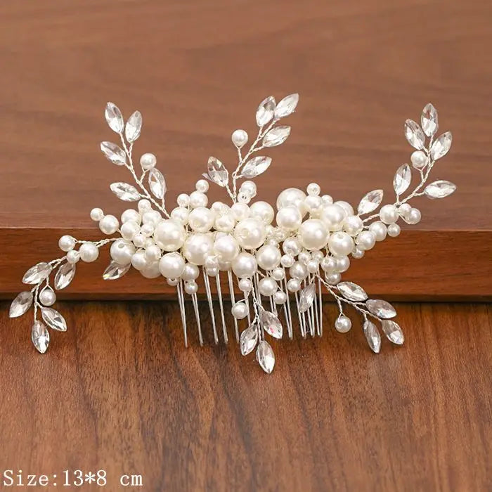 Silver Pearl Rhinestone Bridal Hair Combs - Top-Rated Wedding Hair Accessories for Women
