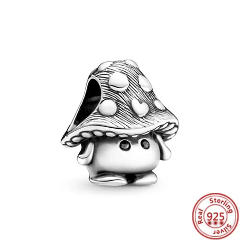 925 Silver Animal Charms: Adorable Cat, Dog, Elephant, Unicorn & Bird Pendants for DIY Bracelets