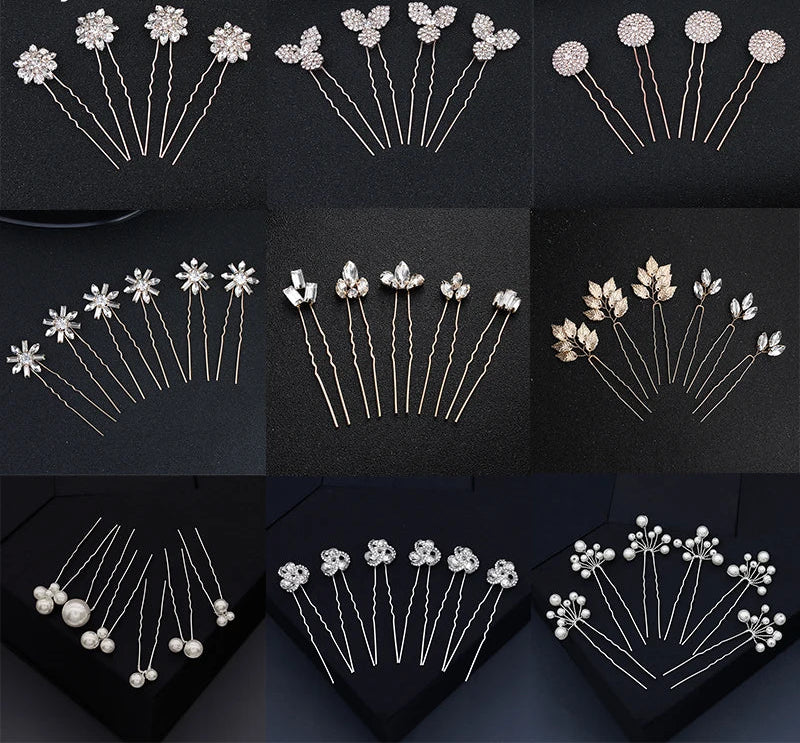 Miallo Bridal Hair Accessories - Top-Rated Rhinestone & Pearl Hair Pins for Brides