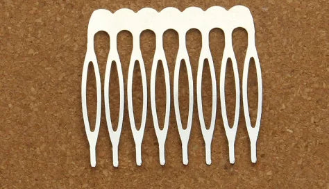 Rhodium & Bronze Gold Bridal Hairpins - 10pcs Wedding Hair Combs for Stunning Styles