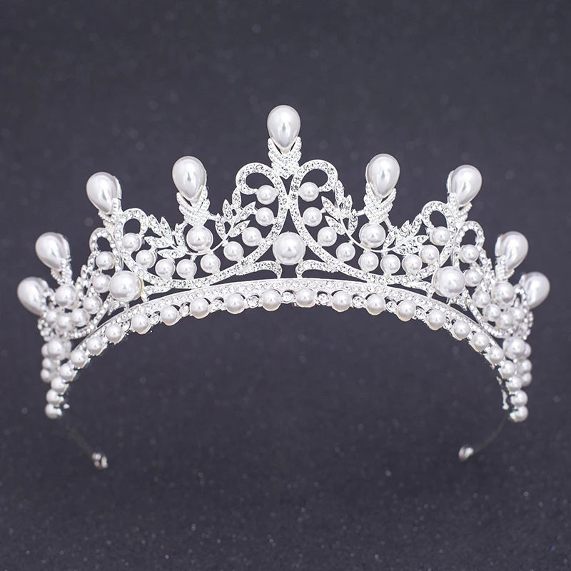 Silver Crystal Rhinestone Bridal Tiara - Top-Rated Wedding Hair Accessory