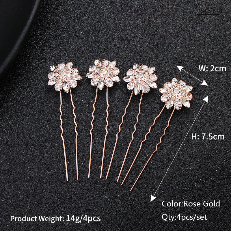 Miallo Bridal Hair Accessories - Top-Rated Rhinestone & Pearl Hair Pins for Brides