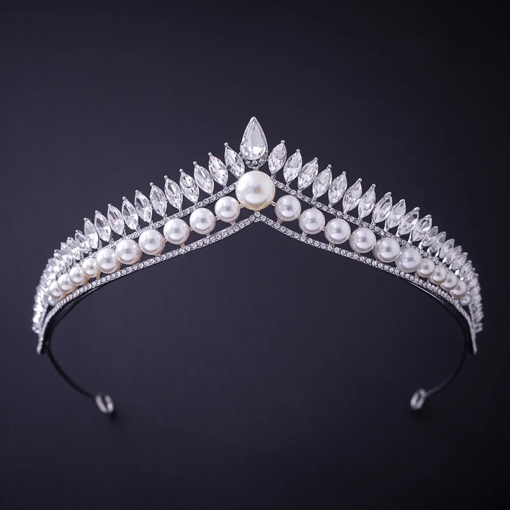 Silver Crystal Rhinestone Bridal Tiara - Top-Rated Wedding Hair Accessory