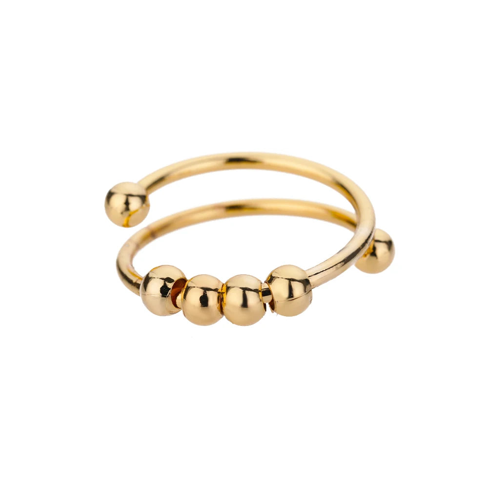 Anxiety Relief Spinner Ring - Top-Rated Stainless Steel Fidget Jewelry for Stress Relief