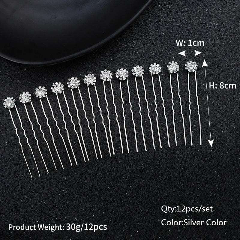 Miallo Bridal Hair Accessories - Top-Rated Rhinestone & Pearl Hair Pins for Brides