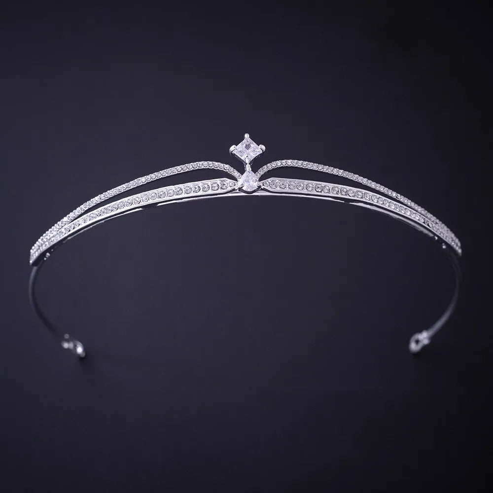 Silver Crystal Rhinestone Bridal Tiara - Top-Rated Wedding Hair Accessory