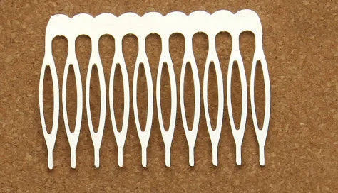 Rhodium & Bronze Gold Bridal Hairpins - 10pcs Wedding Hair Combs for Stunning Styles