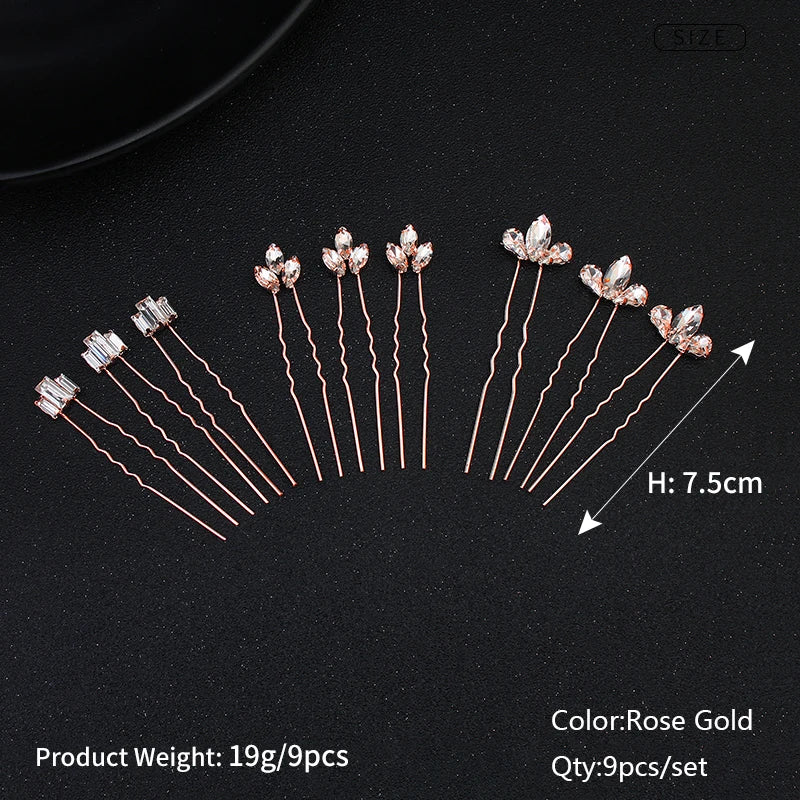 Miallo Bridal Hair Accessories - Top-Rated Rhinestone & Pearl Hair Pins for Brides