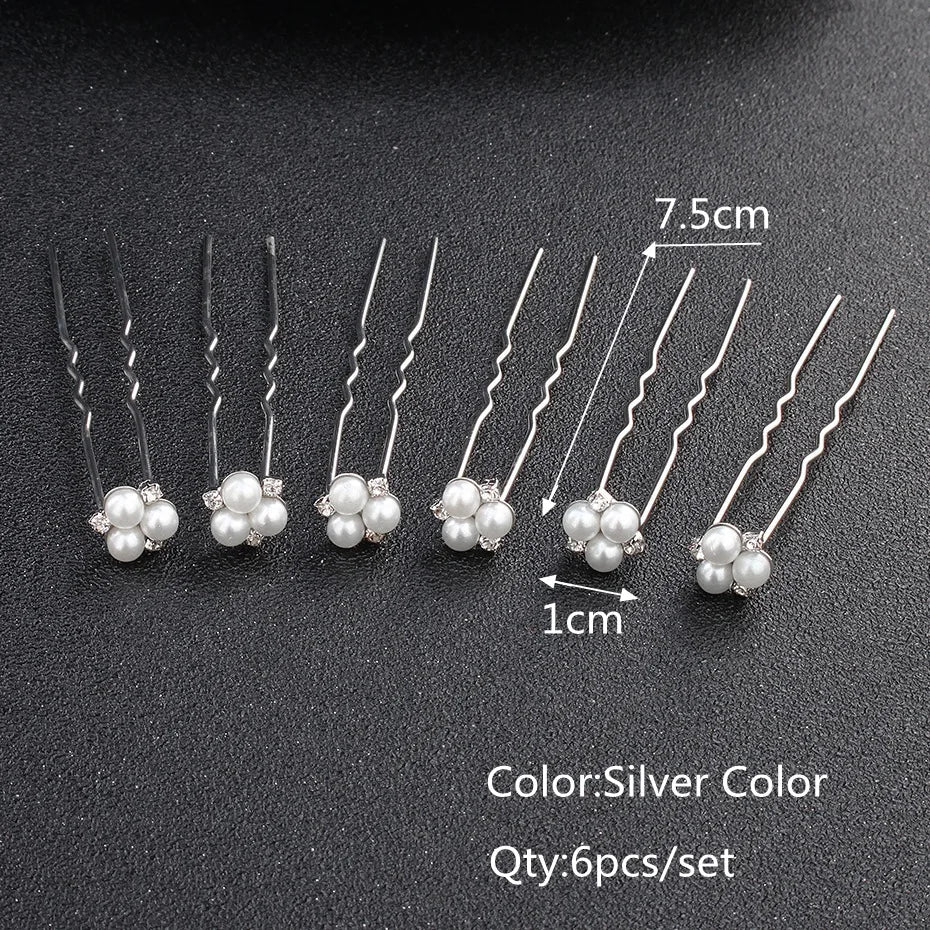 Miallo Bridal Hair Accessories - Top-Rated Rhinestone & Pearl Hair Pins for Brides