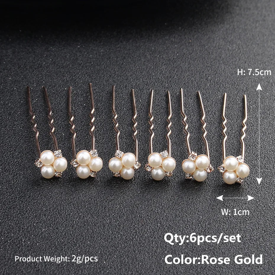 Miallo Bridal Hair Accessories - Top-Rated Rhinestone & Pearl Hair Pins for Brides