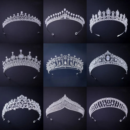 Silver Crystal Rhinestone Bridal Tiara - Top-Rated Wedding Hair Accessory