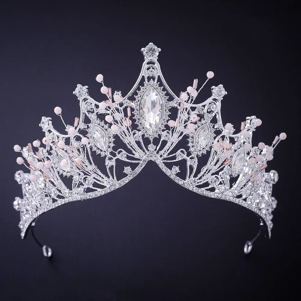 Silver Crystal Rhinestone Bridal Tiara - Top-Rated Wedding Hair Accessory