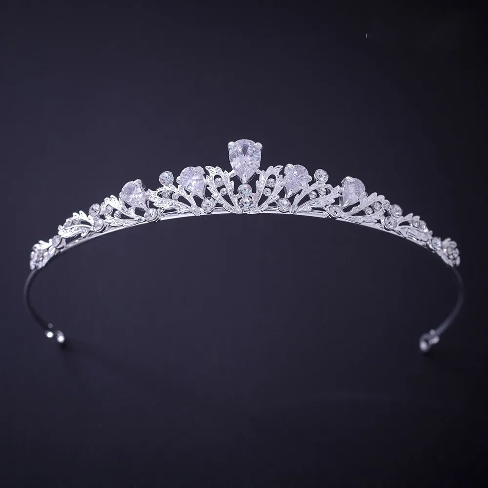 Silver Crystal Rhinestone Bridal Tiara - Top-Rated Wedding Hair Accessory