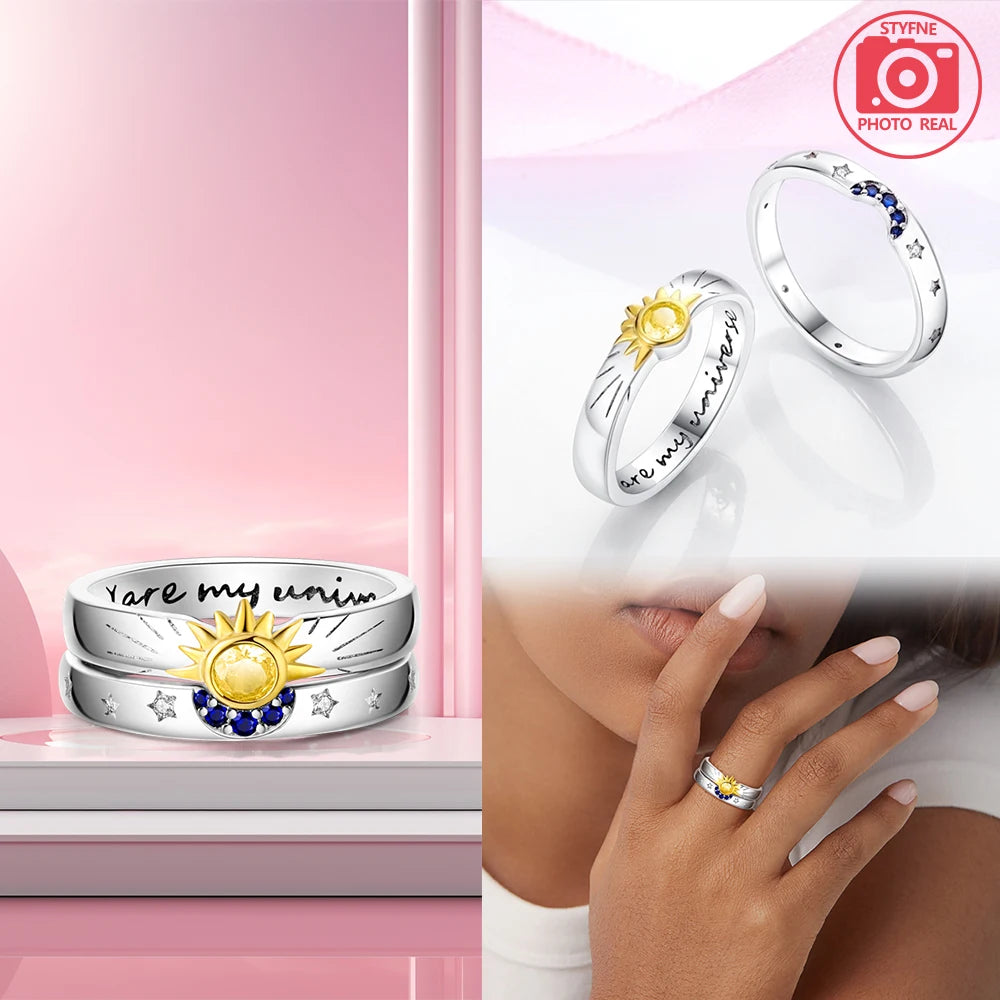 Elegant Sunflower 925 Sterling Silver Ring for Women - Perfect Gift for Special Occasions