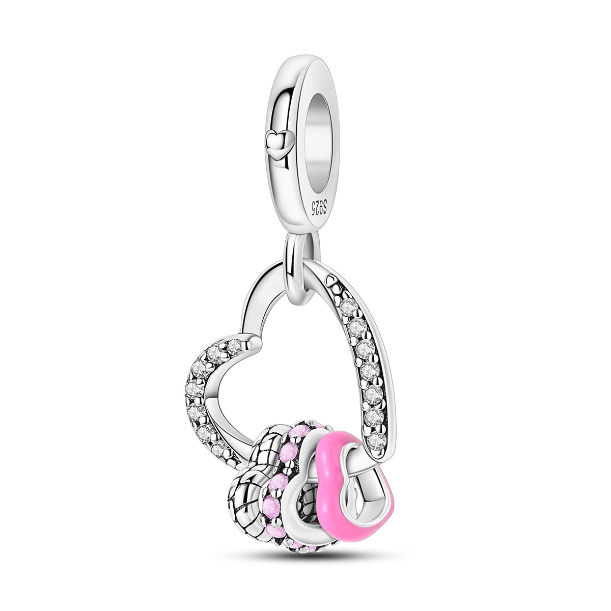 Romantic Pink 925 Silver Charm Bead - Top-Rated DIY Jewelry for 3mm Bracelets