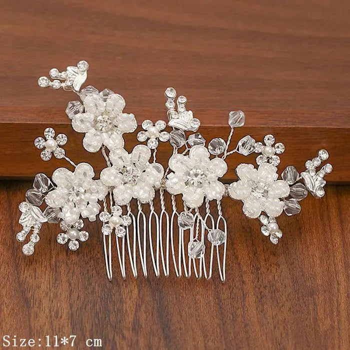 Silver Pearl Rhinestone Bridal Hair Combs - Top-Rated Wedding Hair Accessories for Women
