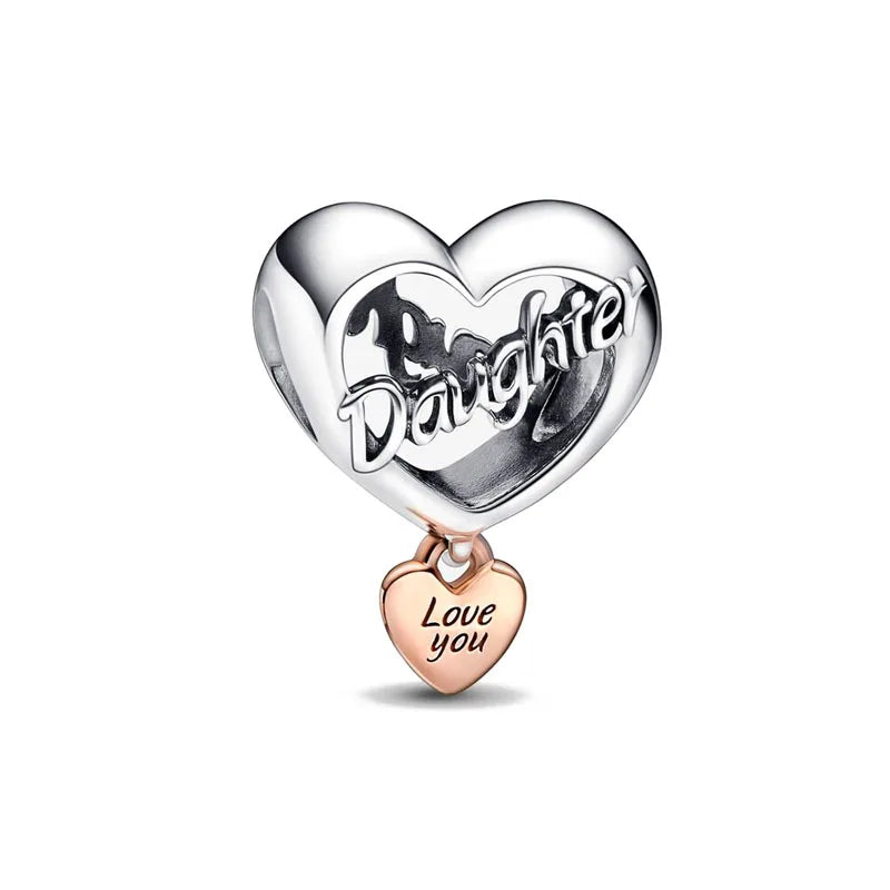 Snowflake Family Cat Mom Dangle Pendant - Top-Rated 925 Sterling Silver Jewelry for Bracelets
