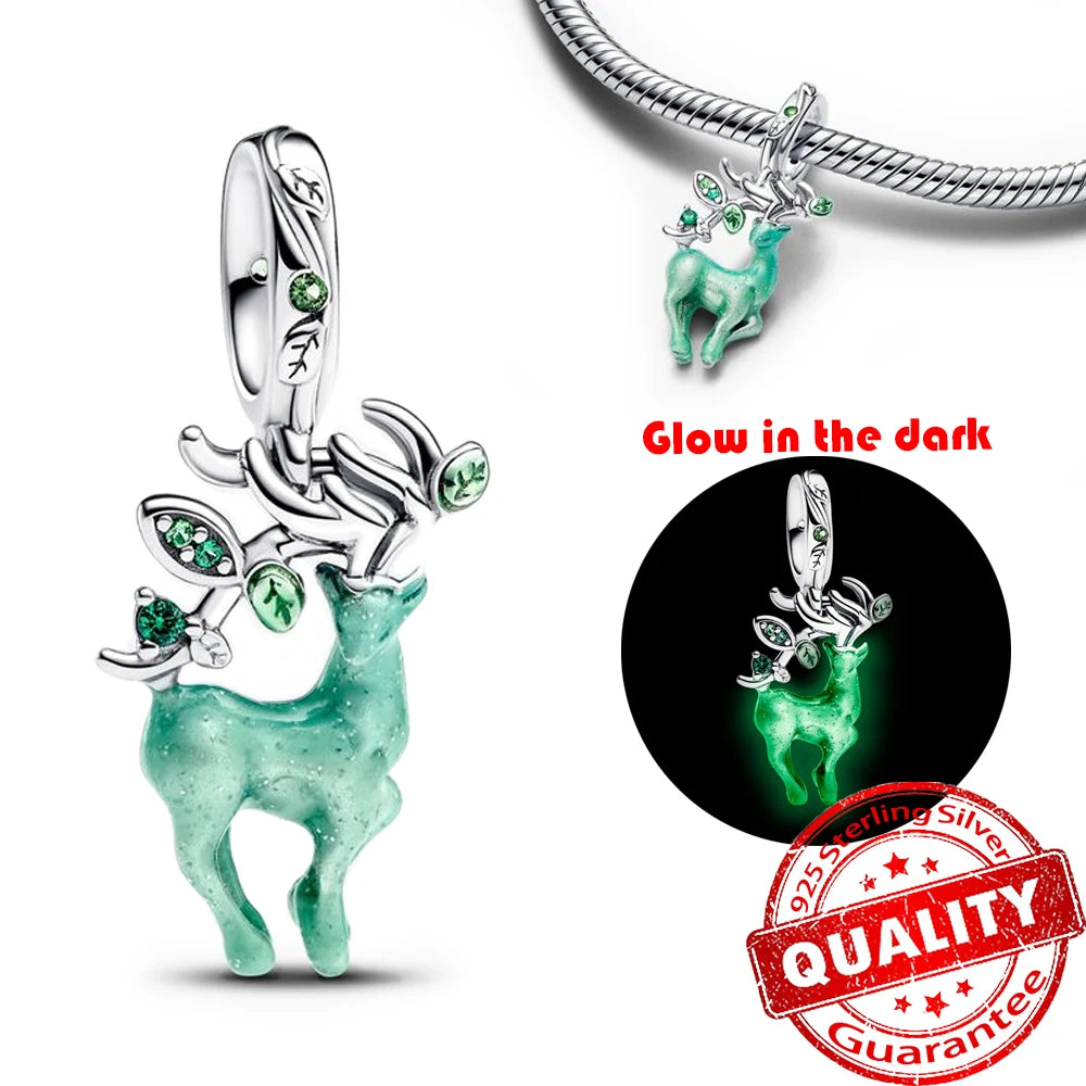 Monstera Leaves Frog Dangle Charm - 925 Sterling Silver, Exquisite Gift for Necklaces & Bracelets
