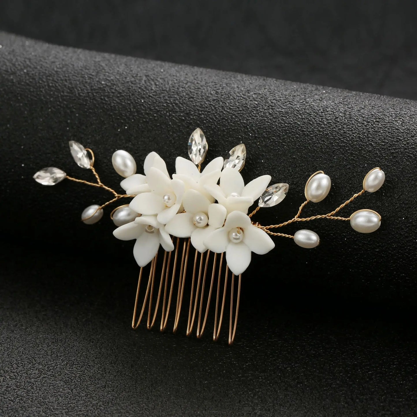Elegant Bride U-Shaped Hair Sticks - Top-Rated Porcelain Flower Hairpins for Stunning Wedding Looks