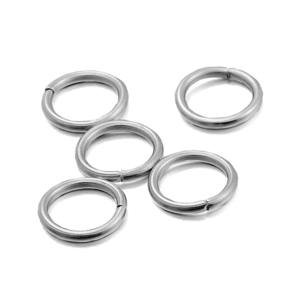 Stainless Steel Jump Rings - 30-200Pcs Open Loops for DIY Jewelry Making