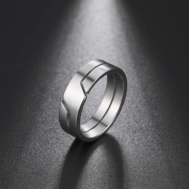 Stainless Steel Couple Ring - Top-Rated, Customer Favorite Jewelry