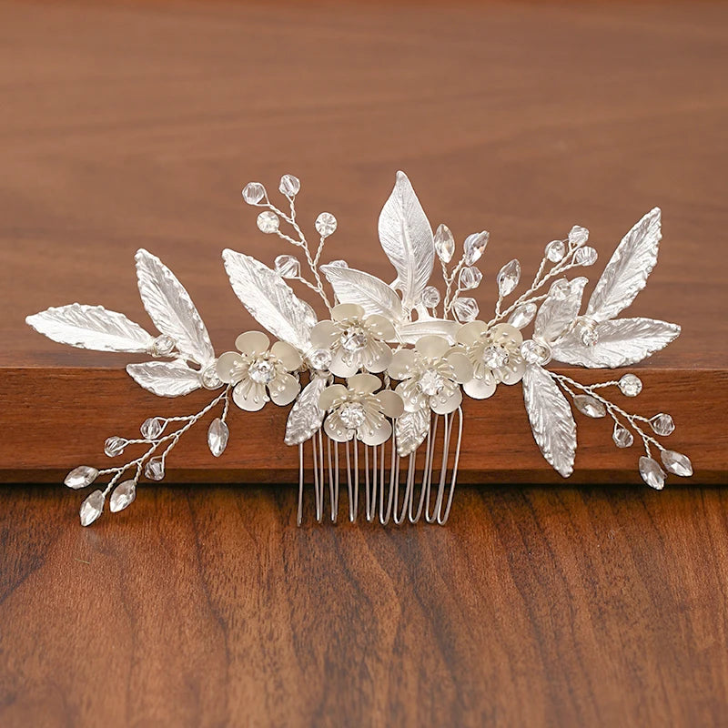 Silver Pearl Rhinestone Bridal Hair Combs - Top-Rated Wedding Hair Accessories for Women