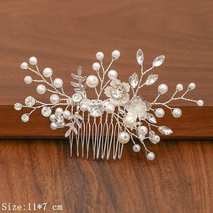 Silver Pearl Rhinestone Bridal Hair Combs - Top-Rated Wedding Hair Accessories for Women