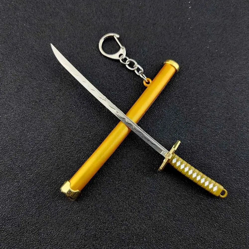 Mini Zoro Samurai Sword Keychain - Top-Rated Anime Accessory for Cosplay & Gifts