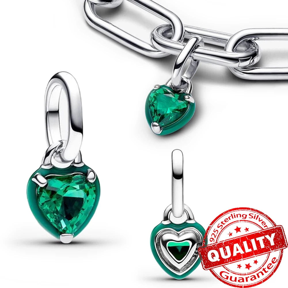 Monstera Leaves Frog Dangle Charm - 925 Sterling Silver, Exquisite Gift for Necklaces & Bracelets