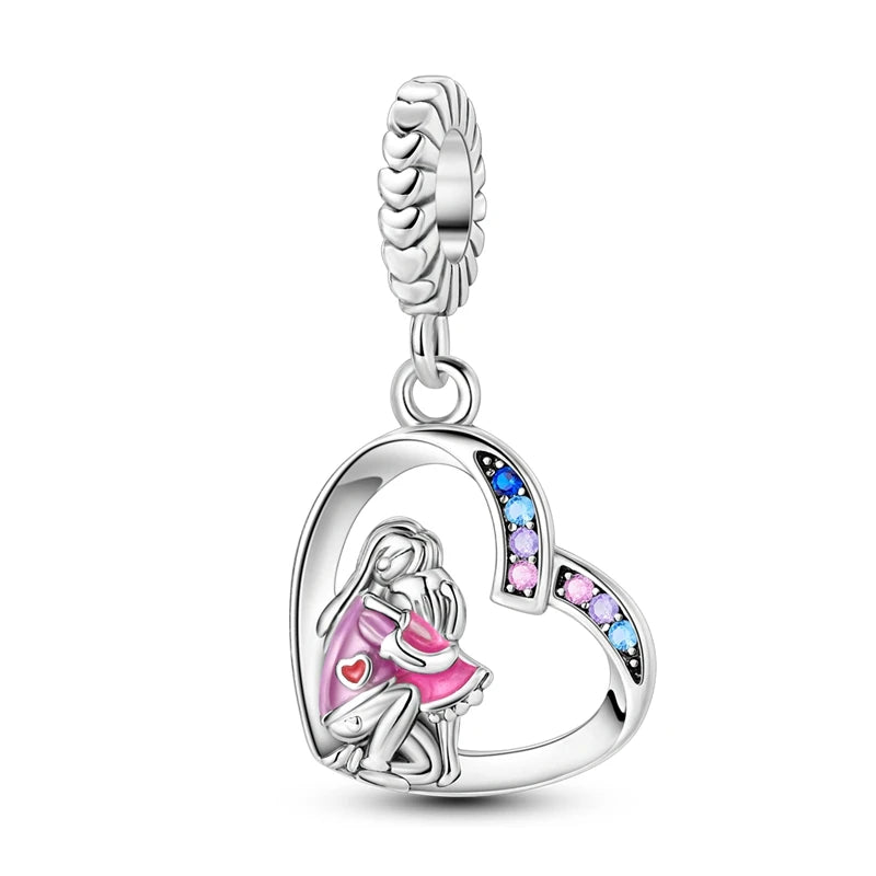 Romantic Pink 925 Silver Charm Bead - Top-Rated DIY Jewelry for 3mm Bracelets