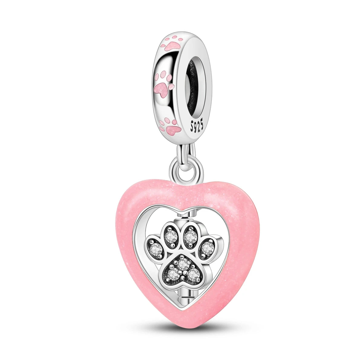 Romantic Pink 925 Silver Charm Bead - Top-Rated DIY Jewelry for 3mm Bracelets