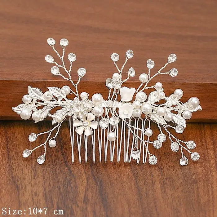 Silver Pearl Rhinestone Bridal Hair Combs - Top-Rated Wedding Hair Accessories for Women