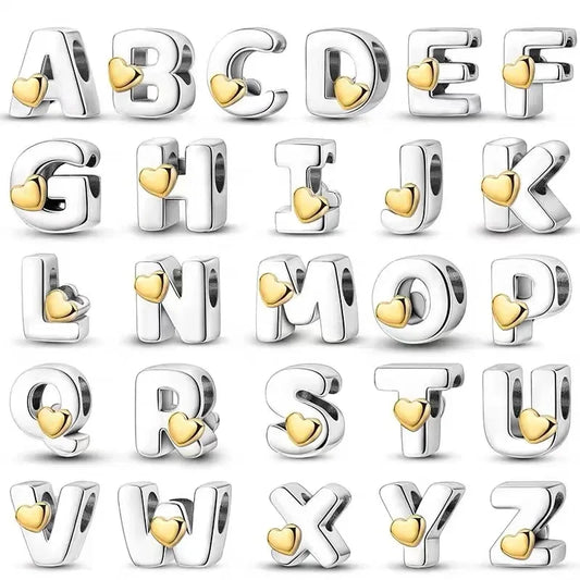 Alphabet Charms - 925 Sterling Silver A-Z Beads for DIY Bracelets - Top-Rated & Beloved by Customers