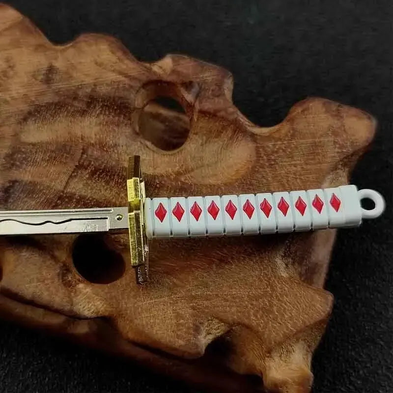Mini Zoro Samurai Sword Keychain - Top-Rated Anime Accessory for Cosplay & Gifts